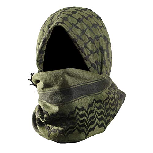 Image of MORA Premium Shemagh Scarf - Beautiful Gift Box - Large Arab Tactical Military Desert Head Neck Keffiyeh Wrap with Tassels