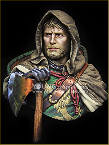 Figura de resina 1/10 Caballero Europeo siglo XIII sin armar miniatura 1
