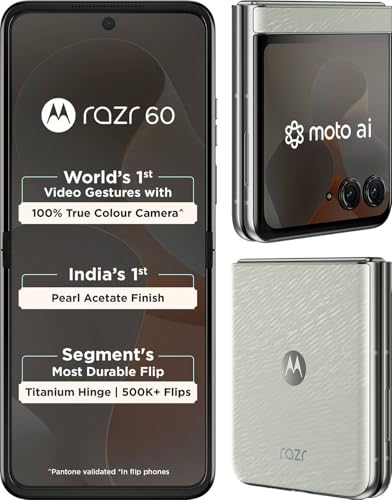 Image of Motorola Razr 60 5G (Pantone Lightest Sky, 8GB RAM, 256GB Storage)
