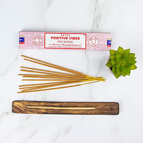 Satya Nag Champa Incenso Positive Vibes 12 Count