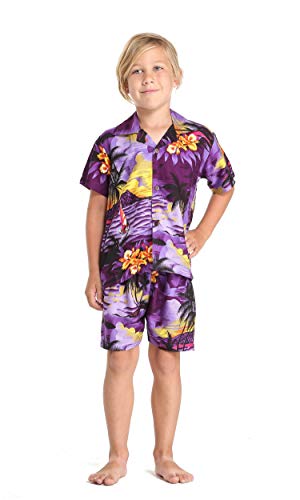 Image of Boys' Aloha Shirt Cabana Set in Signature Prints
