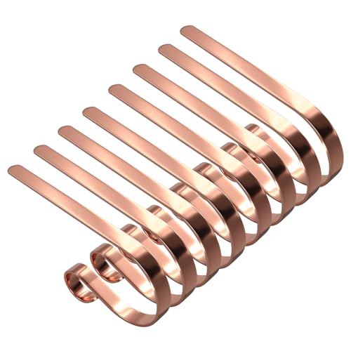 Ginbel Direct 8 Pack Christmas Stocking Holders Mantel Stocking Hanger Holder Christmas Decoration Supplies