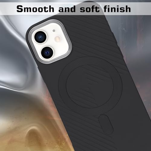 Image of AIBEX Hybrid iPhone 12 Back Cover Case Compatibe with Mag Saf | Shockproof Design |Camera Protection Bump | Back Cover Case for iPhone 12 (PC, TPU)