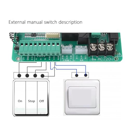 Circuit Control Board for Sliding Gate Opener Universal Electronic Main Replacement PCB Circuit Control Board with LED - Image 4