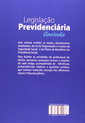 Legislação Previdênciaria Anotada