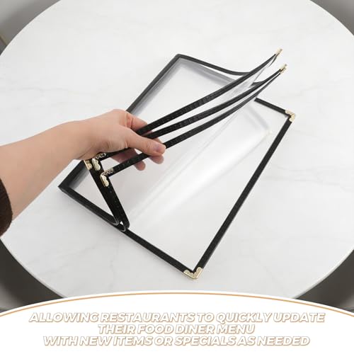 Couverture de menu A4 robuste et anti-taches pour protéger vos cartes - 3