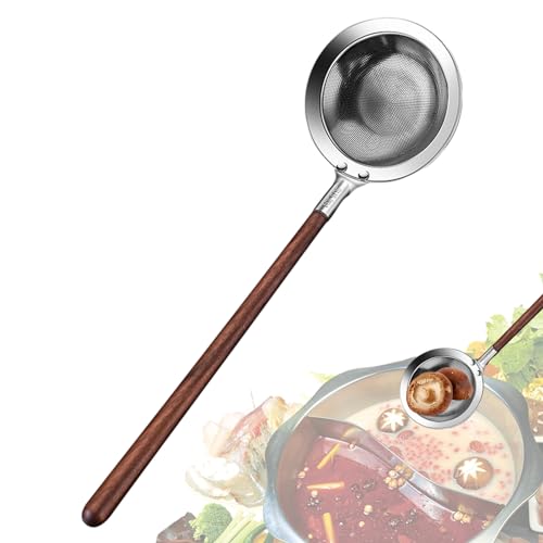 Povanjer - Espumadera de mango largo, skimmer de acero inoxidable - Colador de skimmer multifunción de cocina - Gadgets de utilidad de cocina, colador para ahorrar trabajo