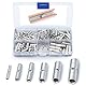 Wirefy Stoßverbinder unisoliert - Quetschverbinder, Crimpverbinder ohne Schrunpfschlauch - Kabel Crimp Verbindung im Set - 0,25-10mm² - 200 Stück