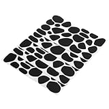 Fuerte respaldo adhesivo: con puntos adhesivos confiables para manualidades, estas almohadillas de fieltro para disfraces se adhieren de forma segura a paredes, muebles y ropa sin caerse fácilmente, punto de fieltro irregular, puntos de tela para manualidades