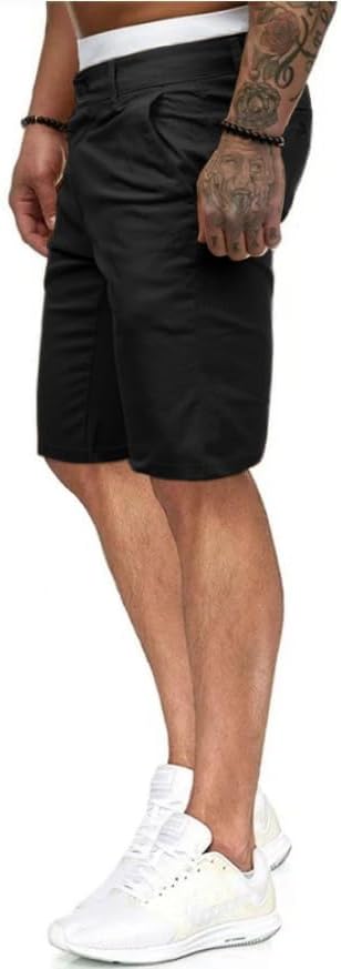 Mens Slim Fit Shorts Stretch Chino Short Pants - Image 3