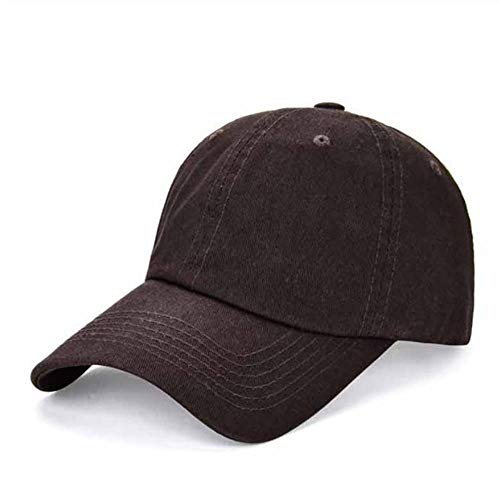 YZCX Faux Leather Peaked Cap Women's Men's Plain Weave Baseball Cap Six Panel Adjustable Rebound-B