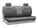 Coverking Custom Fit Rear Solid Bench Seat Cover for Select Infiniti Q45 Models - Premium Leatherette Solid (Medium Gray)