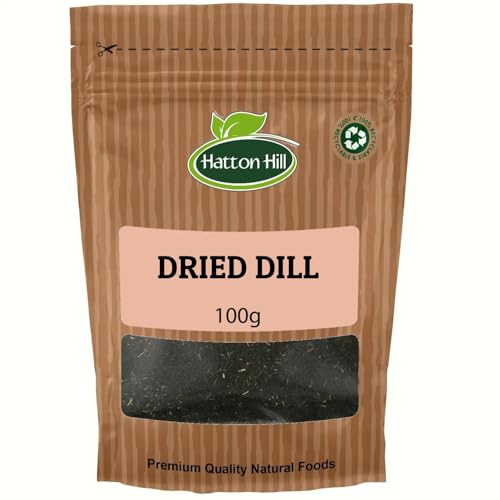 Dried Dill 100g by Hatton Hill | Tangy Flavour for Fish, Salads, Dressings, and Pickling