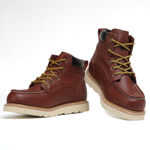 Image of Men's 6 inch Slip Resiatant Soft Toe Water Resistant Moc Toe Work Boots
