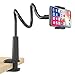 SHAWE Lazy Handy Halter, Schwanenhals Handy Halterung : Universal Flexible Lang Arm Handy Ständer für Phone 11 Pro XS Max XR X 8 7 6 6s Plus, Samsung, und 4-6,5 Zoll Geräte - Schwarz
