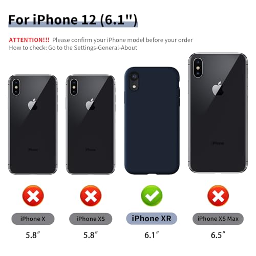 TAXXOE Silicone Case Compatible with iPhone XR Case Soft Ultra Slim Protective Shockproof Liquid Silicone Phone Case - Image 2