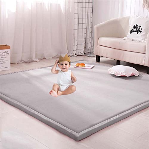 EVSER Custom Size Large Area Rugs Soft Foam Tatami Mat, Non-Slip Playmats Kids Crawling Mat for Baby Toddler Children, Yoga Mat Exercise Pads Living Room Carpet