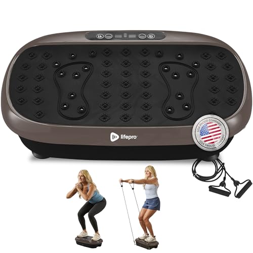 Deal: Lifepro Vibration Plate Exercise Machine with Magnetic Acupoints - Full Body Vibration Platform for Beginners and Recovery - Ideal Lymphatic Drainage Massager for Muscle Toning and Overall Fitness