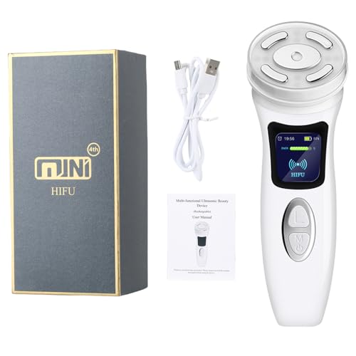 HIFU Facial Machine Falten entfernen 4 in 1 Wireless Face Massager hohe Intensität fokussiert Ultraschall Gesicht Maschine RF EMS Hautstraffung Verjüngung Antiaging Lifting Beauty Machine