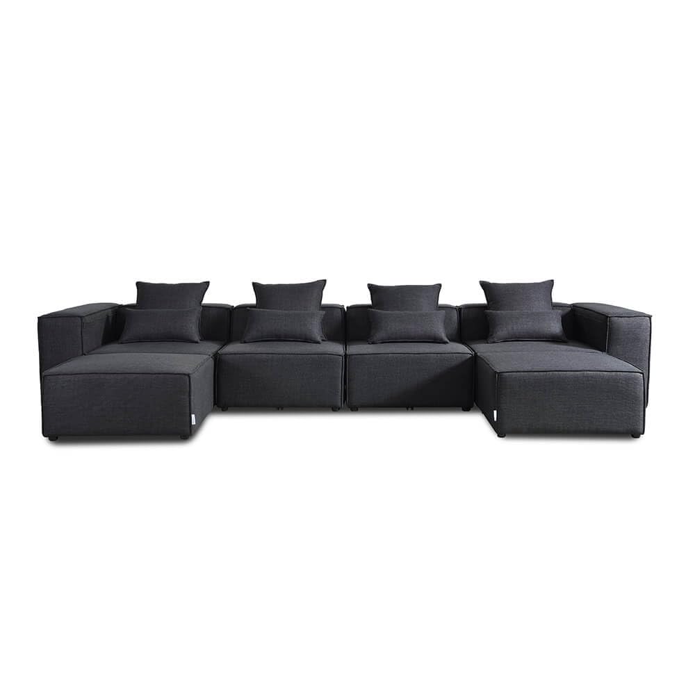 Home Deluxe - Sofa Verona - Anthrazit, Größe: XXL