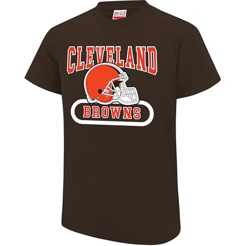Ultra Game NFL Official Youth Super Soft Game Day T-Shirt, Cleveland Browns, Team Color, 10-12
