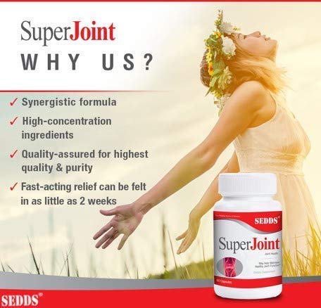 SEDDS® Fast Acting Joint Care Supplement for Men & Women Intended to Support Joint Health with Glucosamine, MSM, Boswellia, Turmeric and Collagen | 60 Capsules - Thumbnail 6