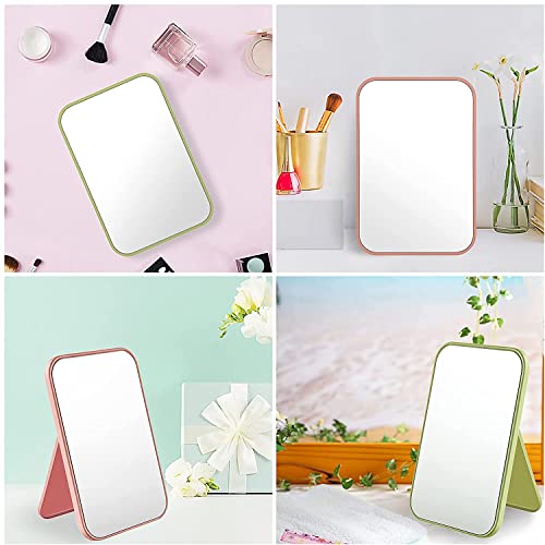 Image of Table Desk Vanity Makeup Mirror,8-Inch Portable Folding Mirror for Women(Blue,Pack of 1)