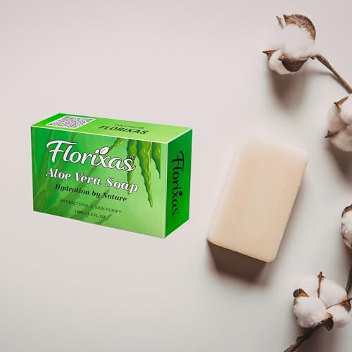 Image of Aloe Vera Soap 100g Pack of 2 | Moisturizing Herbal Bath Bar Dry Skin Hydration Gentle Cleansing Soft Smooth Nourished Unisex