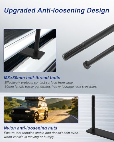 NEQXFQ Rooftop Tent Mounting Hardware Set