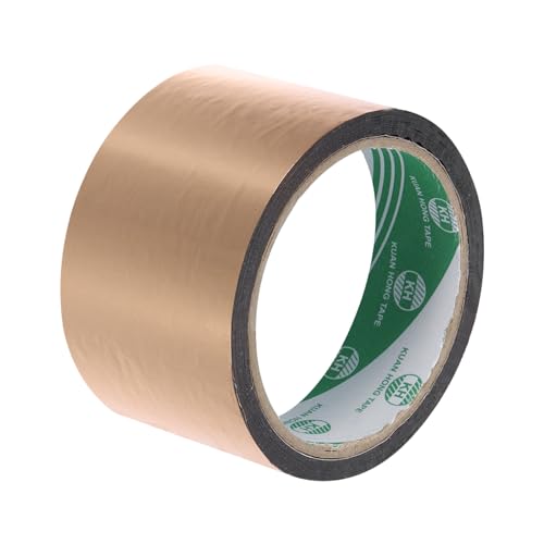 MECCANIXITY Champagne Gold Metalized Tape 1.6 Inch x 55 Yards Decor Tape for Detailing Accent Wall, Graphic Arts, Pack of 1