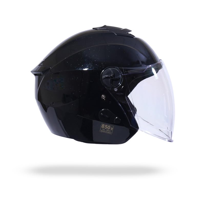 HIKER by VARROC | Flash Pro Half Face Helmet for Men and Women, ISI Certified Helmet, Lightweight, Polycarbonate Visor for Clear Visibility, Easy to Maintain-image-11