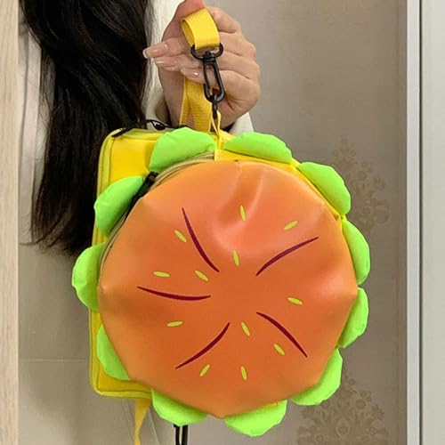 Tote Bag for Women, Women Cartoon Hamburger Crossbody Bag Creative Shoulder Bags Funny Bags Shopping Dating Handbag3