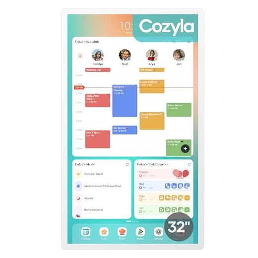 32-Inch Touch Screen Digital Calendar