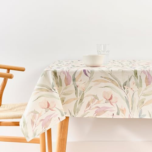 BELUM | Tovaglia 250x140 cm Antimacchia 100% cotone resinato Modello 0120-248, tovaglia NO Hule, in cotone, impermeabile, idrorepellente