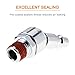 SUNGATOR 6-Pack 1/4 Inch Swivel Air Tool Fittings, 360° Rotatable 1/4'' Industrial Plugs, 1/4'' MNPT Swivel Air Compressor Hose Fittings, Quick Connect Male NPT Plug Hose Connectors