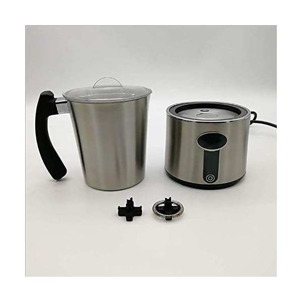 BBZZ Espumador de leche eléctrico, vaporizador automático de leche para hacer leche espumada caliente y fría | Para café… - Imagen 6