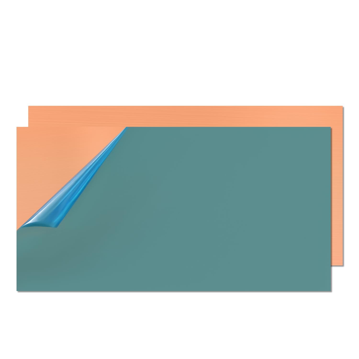 Copper Sheet Metal, 4" x 8" 16 Gauge (1.5mm Thick) Copper Plate, 99.9% Pure Copper for DIY, Jewelry Making, Electrical, Crafting, Repair, Industrial Use (1 Pack)
