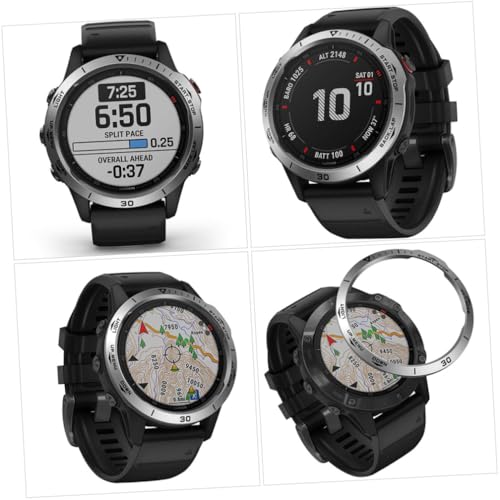Anillo protector de bisel para reloj deportivo 6X de acero inoxidable 3