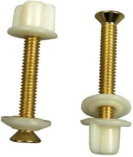DANCO (88653) Toilet Seat Hinge Bolt Screws, Brass Plated, 1-Piece