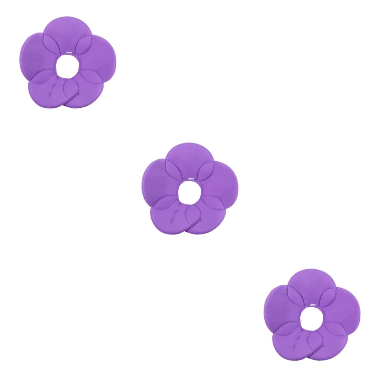 SUPVOX 3 Pz Collare per Animali Domestici Collare a Cono per Cani Morbido Non Blocca Collana per Animali Domestici Collo Fiore AntiGraffio Viola,Porpora Animale Domestico Tessuto Morbido