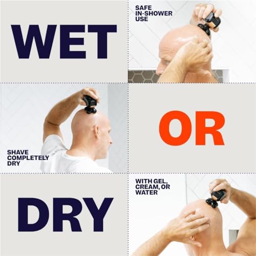 The-FlexSeries-Electric-Head-Hair-Shaver-Ultimate-Mens-Cordless-Rechargeable-WetDry-Skull-Bald-Head-Waterproof-Razor-with-Rotary-Blades-Clippers-Nose-Trimmer-Brush-Massager