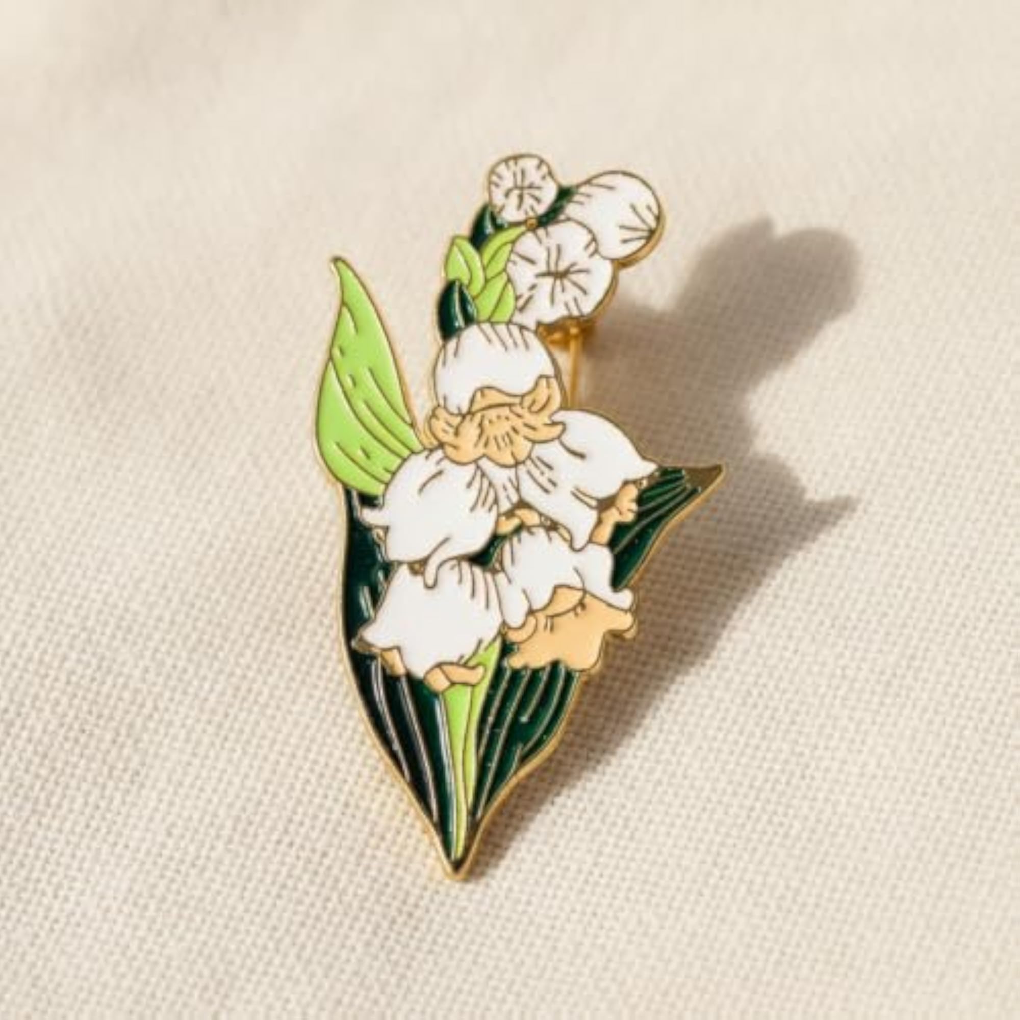 Enamel Iris Flower Brooch Pin for Women