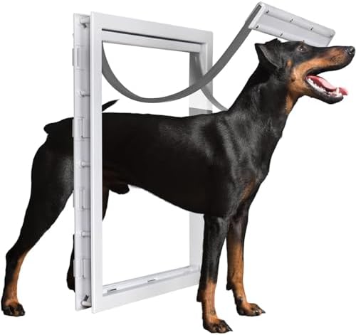Pet Door for Dogs and Cats - Weatherproof Design Easy Install for Wall Entry Ideal for Home Use