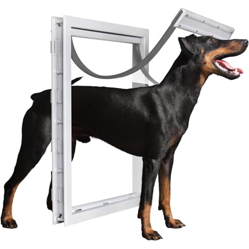 Porte pour chiens et chats résistante aux intempéries pour mur de maison
