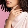 PANDORA You & Me Sparkling Red Heart Ring - Sterling Silver Ring for Women - Layering or Stackable Ring - Gift for Her - Sterling Silver with Red Cubic Zirconia