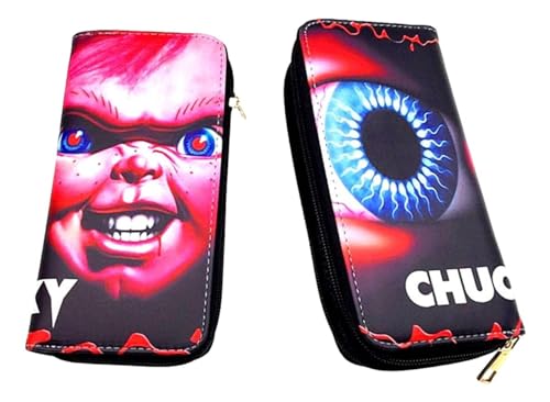 TCB Creations Chucky Horror Character Hand Purse Zip Around Clutch Wallet