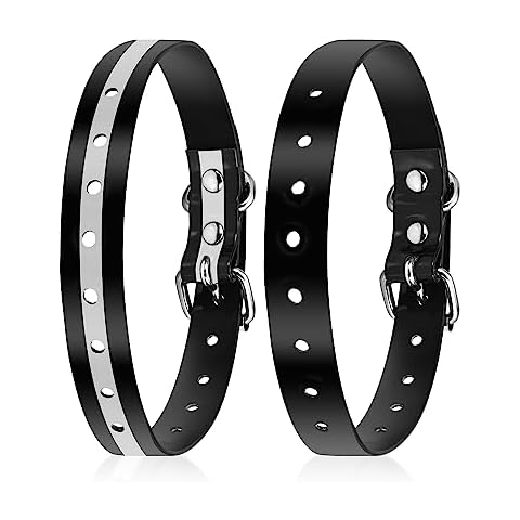 PetJoy Shock Collar Replacement Collar Strap, E Collar Replacement Strap, 8-27 Inches Adjustable Classic Dog Collar Strap for Small Medium Large Dogs (2-Pack) Cover