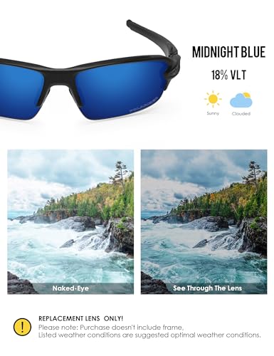 Image of BLAZERBUCK Replacement Lenses & Sock Kit for Oakley Flak 2.0 OO9295 Sunglasses