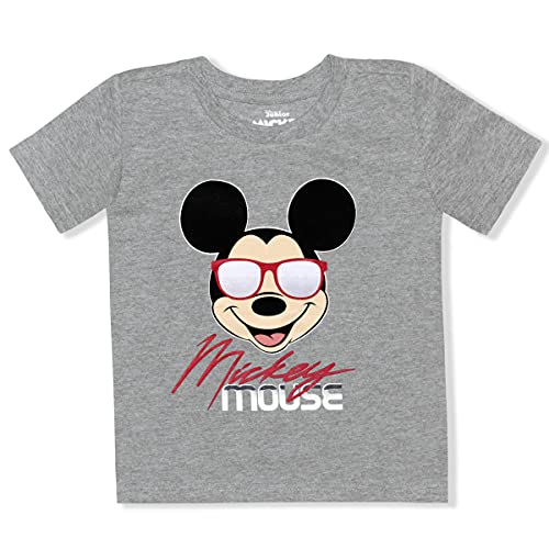 Disney Mickey Mouse Boys’ 2 Pack T-Shirt For Infant And Toddler – Blue/White/Gray #TOP1