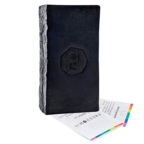 Modern ŌM Shungite Bar Soap | Vegan Soap for All Skin Types Face and Body (Single Bar)